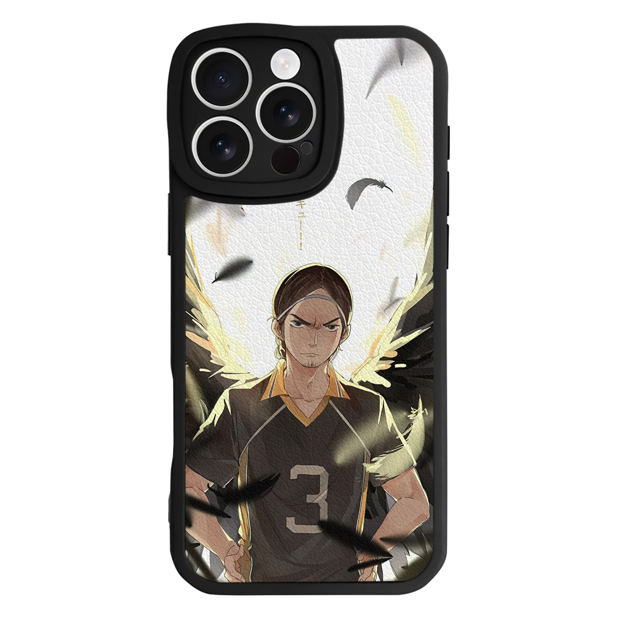 （画像用） ハイキュー!! Haikyu!! 【iPhone 16シリーズ対応】シリコンスマホケース（レザー調） 材質：シリコン